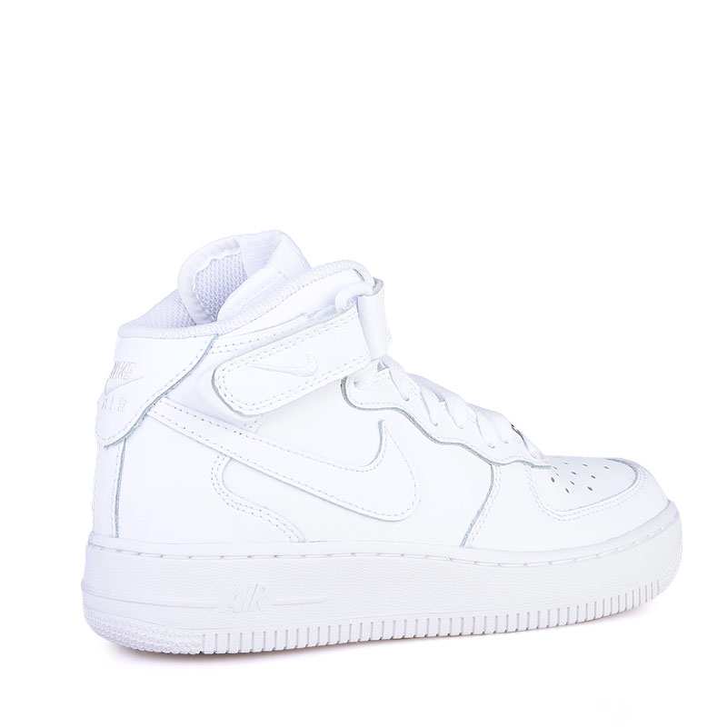 детские белые кроссовки Nike Air Force 1 Mid 314195-113 - цена, описание, фото 2